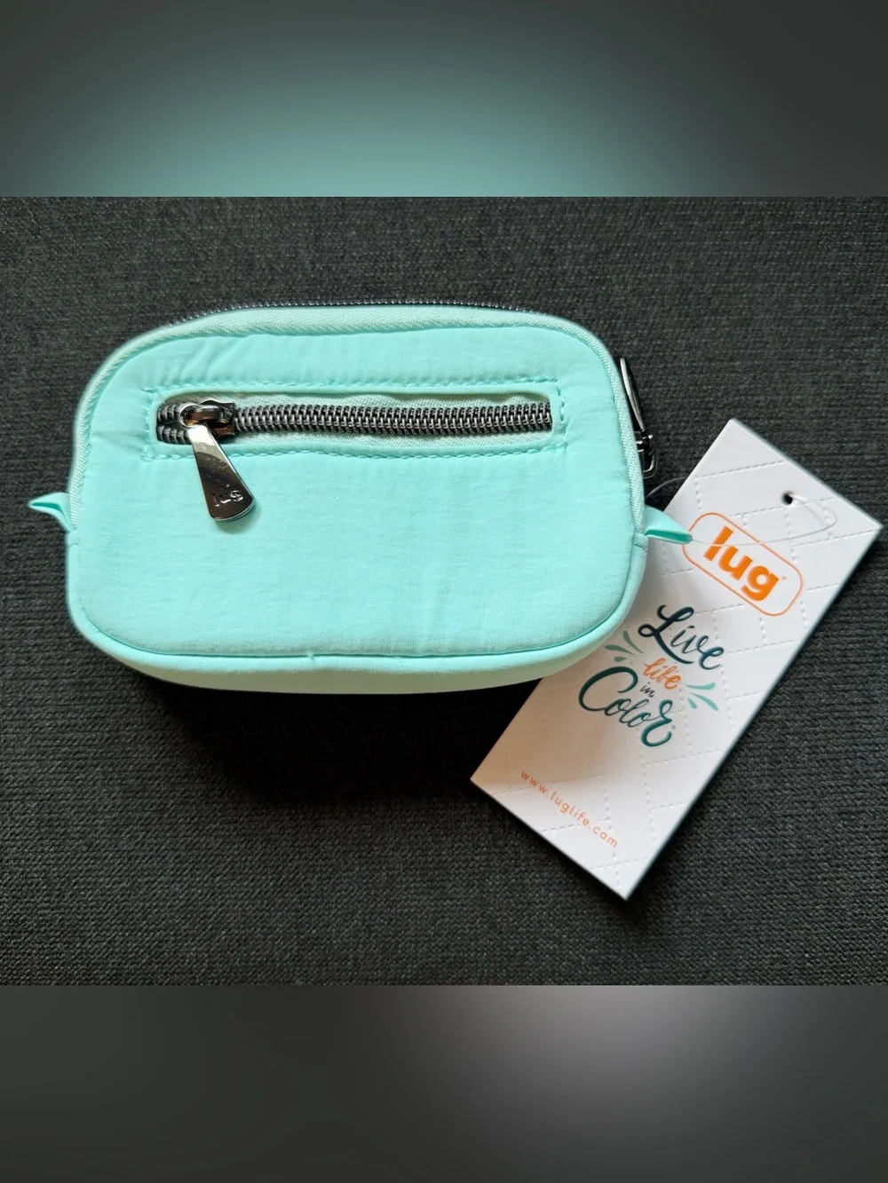 Lug Barrel CloudGo Zip Pouch Wallet – Aquamarine Blue